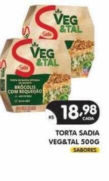Supermercados Real Torta sadia veg&tal oferta