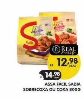 Supermercados Real Assa fácil sadia sobrecoxa ou coxa oferta