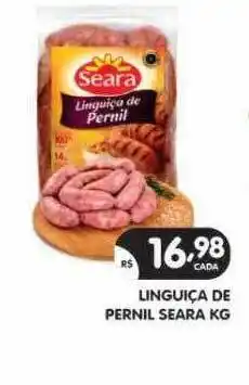 Supermercados Real Linguiça de pernil seara kg oferta