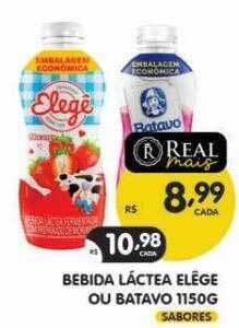 Supermercados Real Bebida lactea elegê ou batavo oferta
