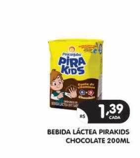 Supermercados Real Bebida lactea pirakids chocolate oferta