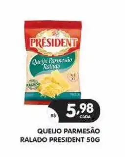 Supermercados Real Queijo parmesão ralado president oferta