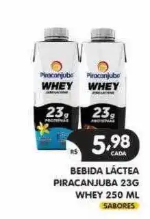 Supermercados Real Bebida lactea piracanjuba whey oferta