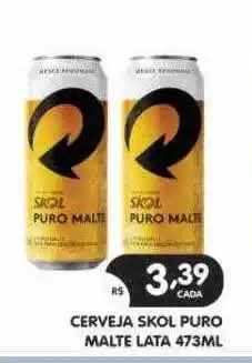 Supermercados Real Cerveja skol puro malte oferta
