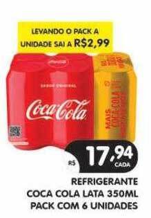 Supermercados Real Refrigerante coca cola oferta
