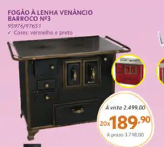 Fogao a Lenha Venanico Barroco N3