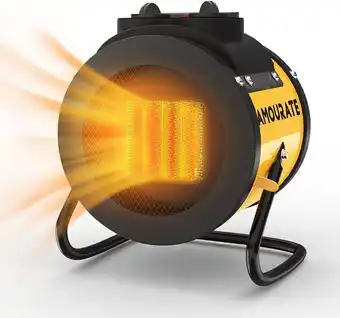 Carrefour Amourate aquecedor eletrico com 3 modos e aquecimento rapido 1500w110v amarelo oferta