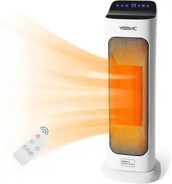 Carrefour Yissvic aquecedor eletrico de torre com painel de controle digital time de 12h 1500w110v branco oferta