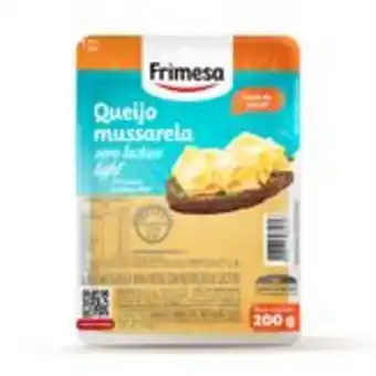 Queijo mussarela zero lactose light  frimesa bandeja 200g