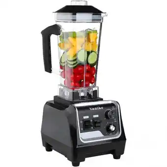 Yanike liquidificador de bancada 2l de capacidade com alta velocidade variavel 110v2200w preto