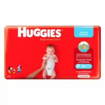 Varejão Irmãos Patrocinio Fralda huggies supreme care mega p com 48 oferta