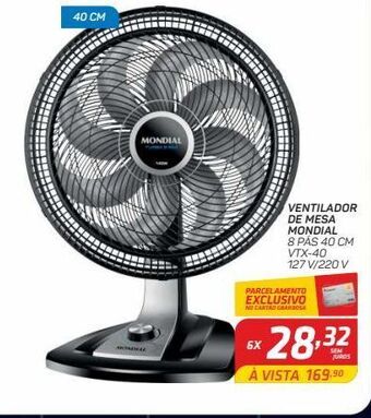 GBarbosa Ventilador de mesa mondial oferta