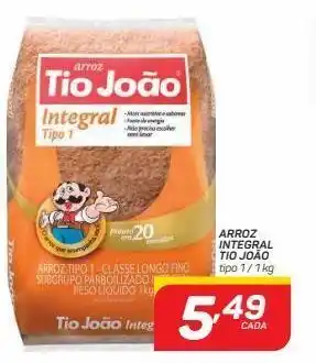 GBarbosa Arroz integral tio joão tipo 1 1kg oferta