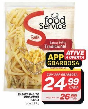 Batata palito sadia 2kg