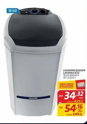 Lavadora suggar lavamax eco 18kg