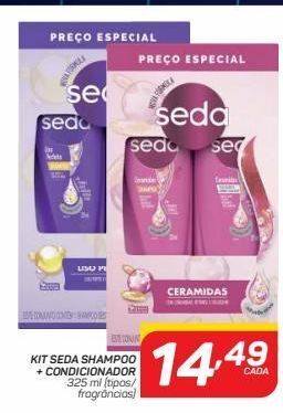 GBarbosa Kit shampoo + condicionador seda 325ml oferta