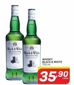 GBarbosa Whisky black & white 700ml oferta