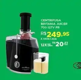 DB Supermercados Centrifuga britania juicer oferta