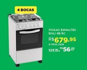 Fogão esmaltec bali