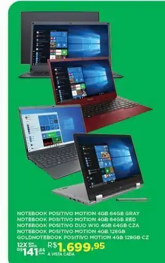 DB Supermercados Notebook positivo motion oferta