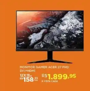 DB Supermercados Monitor gamer acer 27 oferta