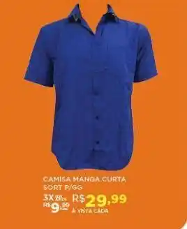 DB Supermercados Camisa manga curta oferta