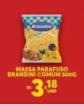 Atacadão Centro Sul Massa Parafuso Brandini Comum 500g oferta