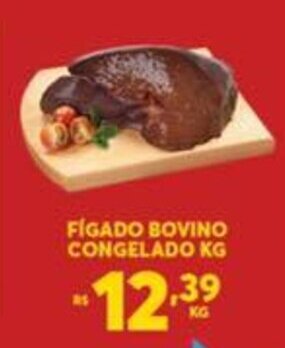 Atacadão Centro Sul Figado Bovino Congelado 1kg oferta