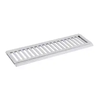 Leroy Merlin Conjunto grelha e porta grelha para veículos leves com média vazão de alumínio 15x50cm cinza lg mais oferta