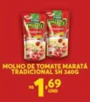 Atacadão Centro Sul Molho de Tomate Marata Trad. 340g oferta