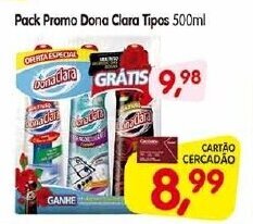 Cercadão Pack Promo Dona Clara Tipos 500ml oferta