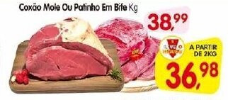 Cercadão Coxao Mole ou Patinho Em Bife 1kg oferta