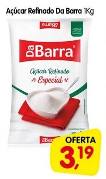 Cercadão Acucar Refinado Da Barra 1kg oferta