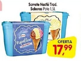 Cercadão Sorvete Nestle Trad. Sabores 1.5L oferta