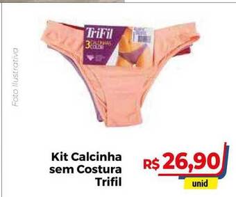 Hiper Moreira Kit Calcinha Sem Costura Trifil oferta