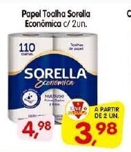 Cercadão Papel Toalha Sorella Economica c/ 2 un. oferta