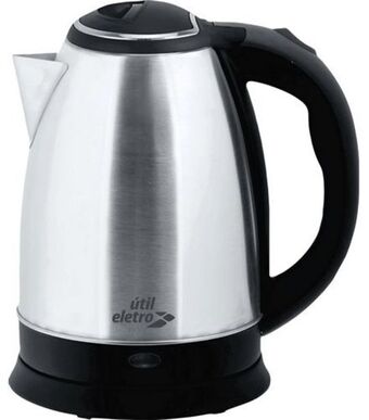Chaleira elétrica em inox preto útil eletro 2l kl1804b 220v
