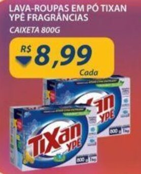 Assaí Atacadista Lava roupas em po Tixan Ype Fragrancias 800g oferta