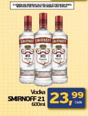 Cometa Supermercados Vodka Smirnoff 21 600ml oferta