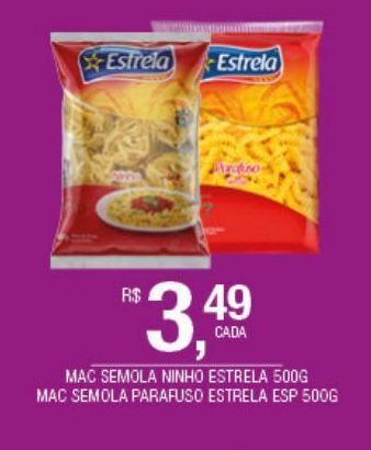 DB Supermercados Macarrão estrela 500g oferta