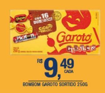 DB Supermercados Bombons garoto 250g oferta