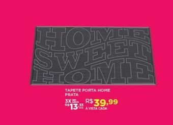 DB Supermercados Tapete porta home prata oferta
