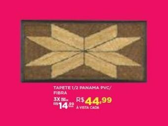 DB Supermercados Tapete 1/2 panama pvc/ fibra oferta
