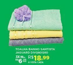 DB Supermercados Toalha banho santista jaguard oferta
