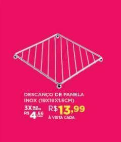 DB Supermercados Descanço de panela inox oferta