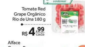Verdemar Supermercado Tomate Red Grape Orgânico Rio De Una 180g oferta
