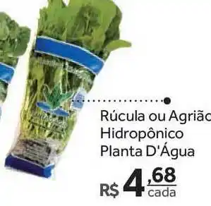 Verdemar Supermercado Rúcula Ou Agrião Hidropônico Planta D'água oferta