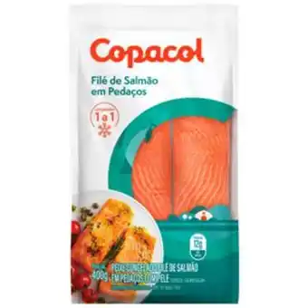 Filé de salmão copacol congelado pedaços 400g