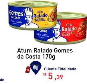 Tonin Superatacado Atum Ralado Gomes Da Costa 170g oferta