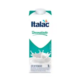Supermercados Pague Menos Leite desnatado longa vida italac 1l oferta